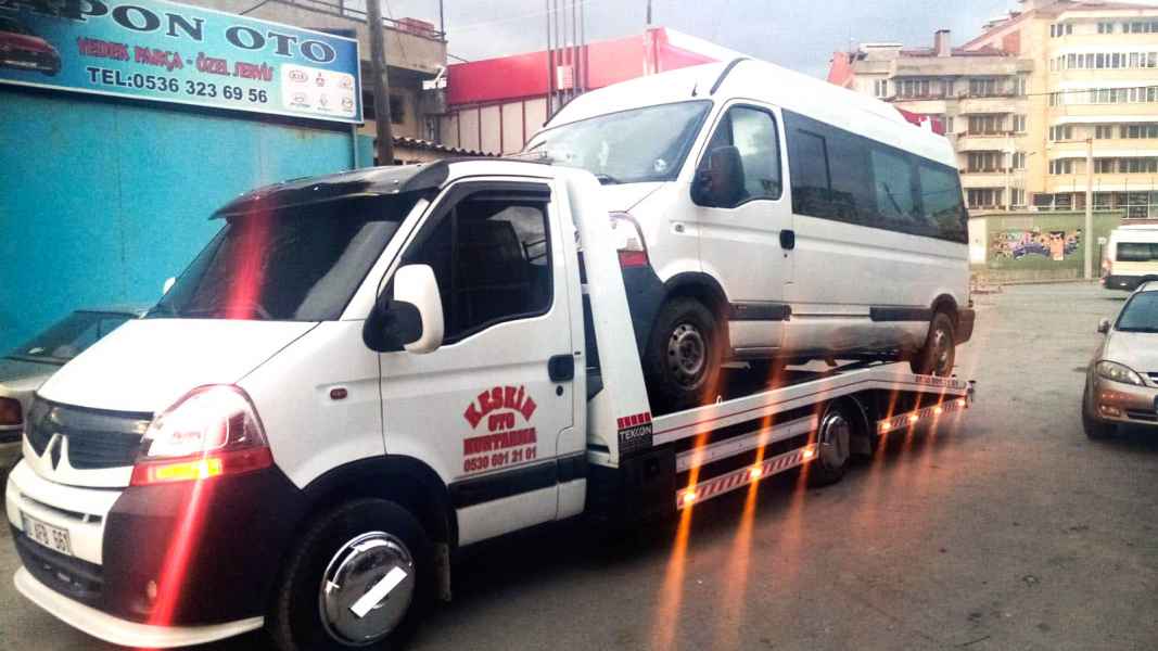 Gece görevde olan Keskin Oto Kurtarma çekicisi